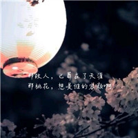 愿求你现世安稳 古风意境文字头像