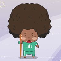 脸黑头发爆炸超可爱_微信头像图片大全