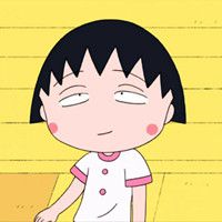 活泼好动的可爱的小丸子头像