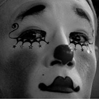 小丑哭泣图片绝望流泪图片