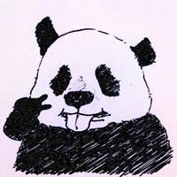白色熊猫超可爱戴眼镜_微信头像图片大全