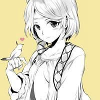 a女生唯美女生动漫头像背影女生带字_微信头像名字头像雪青图片