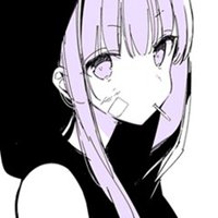 微信头像动漫高冷女生侧脸