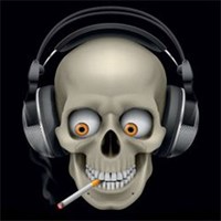 情侣头像单人带骷髅头的