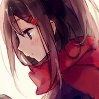 戴围巾的女生动漫头像