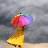 打伞头像女孩图片 下雨天打伞的女孩背影头像