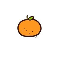 橘子头像可爱卡通图片