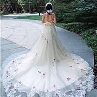 新娘头像婚纱背影