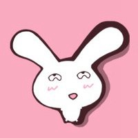 粉色的兔子头像图片【点击鼠标右键下载】