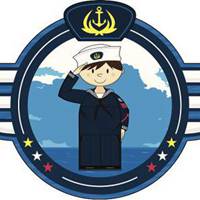 戴海军帽的卡通头像 中国人民海军卡通头像图