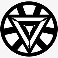 钢铁侠标志logo简笔图片