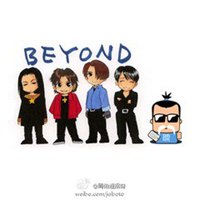 beyond乐队卡通头像 经典beyond乐队头像_微信头像图片大全