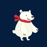 北极熊头像动漫可爱 卡通可爱北极熊头像