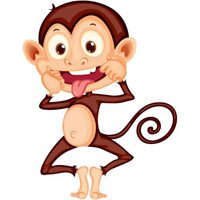 动物卡通猴子头像图片