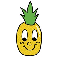 菠萝卡通可爱头像 卡通小菠萝头像