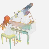 钢琴头像女生唯美背影图片【点击鼠标右键下载】
