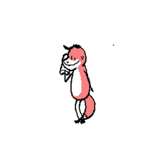 粉狐狸跳舞表情包图片