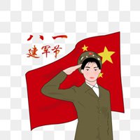 国旗下军人敬礼头像_微信头像图片大全