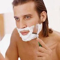 男生刮胡子头像