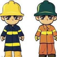 消防兵可爱卡通头像图片【点击鼠标右键下载】