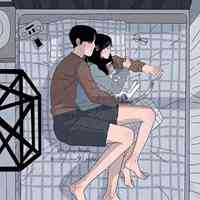 来自韩国设计师的浪漫爱情风格插画