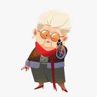 社会老太太头像-很社会的老奶奶头像