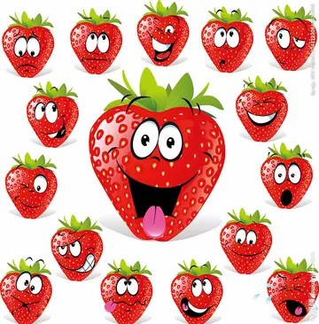 一个草莓卡通头像