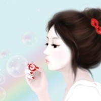 韩国卡通可爱美女头像,美女q版素描卡通头像,可