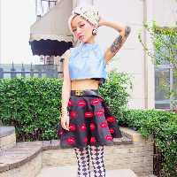 摩登时尚非主流头像色彩给予视觉的挑战