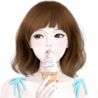 大爱的甜美淡然手绘个性头像原来记忆是一张挂
