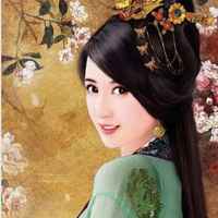 唯美古风美人女生意境微信头像低眉含笑,细语呢