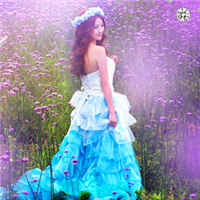 紫色的花多彩的梦唯美清新微信意境头像