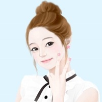 清纯美女手绘头像