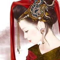 手绘喜服女生头像