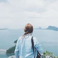 海边小清新女生微信头像