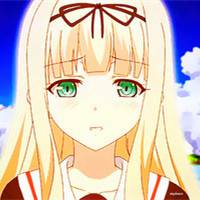 动漫头像女生萌哒哒很呆