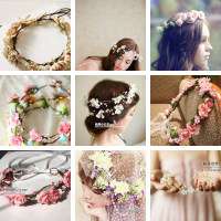 花环头像女MARRYME独家毕业照道具森林女孩仙女必备粉