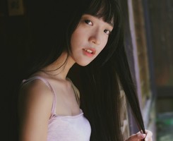 女神长发侧面头像唯美清纯