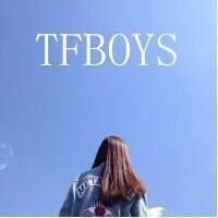 tfboys带字女生背影头像