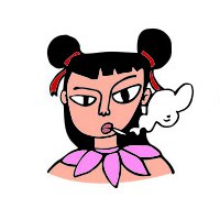 动漫抽烟头像