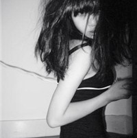 女黑白头像_女生