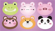 可爱的客厅动物头像