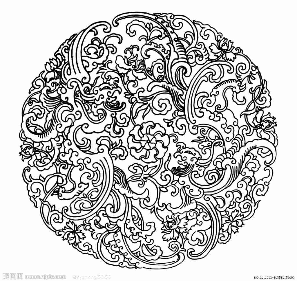 动物头像图腾矢量图