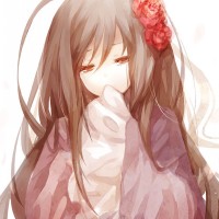 可爱动漫女生头像雨下再大