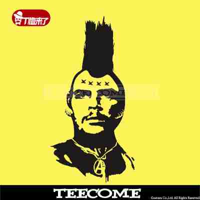 恶搞切格瓦拉莫西干发型个性潮流恤