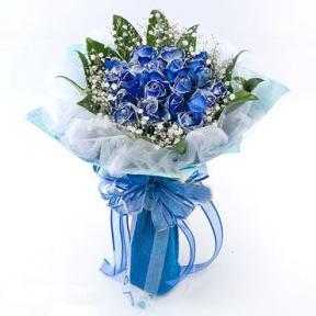 景色头像蓝色妖姬