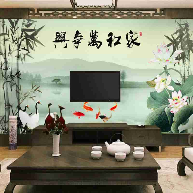 绿色无纺布材质欧式田园风格