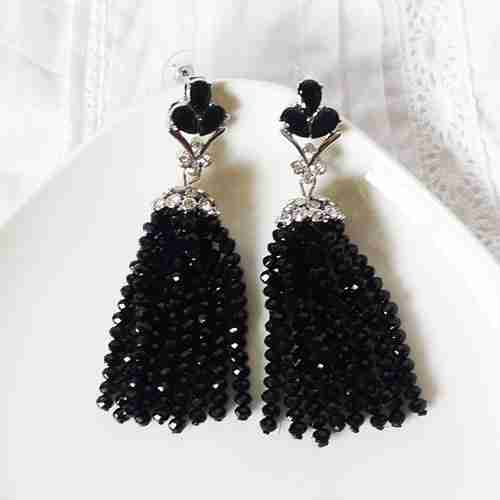 超闪水钻耳钉|耳畔风景