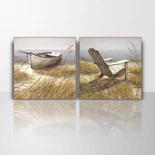 风景画客厅简约有框画沙发背景墙挂画餐厅装饰画船和