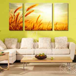 风景画客厅卧室装饰画沙发壁画挂画无框画现代简约